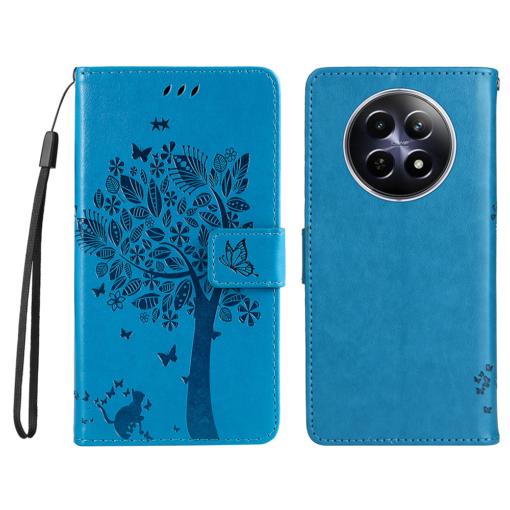 KT Imprinting Flower Series-3 For Realme 12 Wallet Case Tree Pattern Leather Phone Stand Cover KT Imprinting Flower Series-3 For Realme 12 Wallet Case Tree Pattern Leather Phone Stand Cover